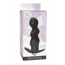 Анальная пробка с вибрацией Spiral Anal Plug Black