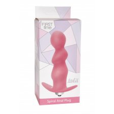 Анальная пробка с вибрацией Spiral Anal Plug Pink