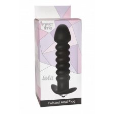Анальная пробка с вибрацией Twisted Anal Plug Black