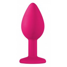 Анальная пробка Emotions Cutie Small Pink dark purple crystal
