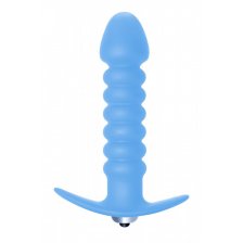 Анальная пробка с вибрацией Twisted Anal Plug Blue