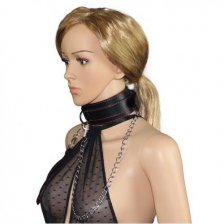 Ошейник с поводком Bondage Fetish Pleasure collar