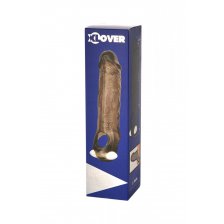 Насадка Toyfa XLover, черная прозрачная с вибрацией