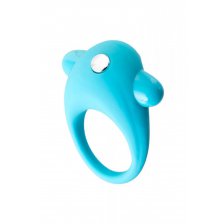 Эрекционное кольцо TOYFA A-Toys, силикон, голубое, 5,2 см