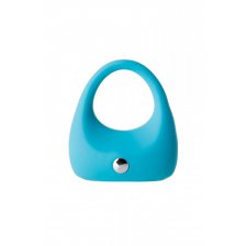 Эрекционное кольцо TOYFA A-Toys, силикон, голубое, 5,4 см