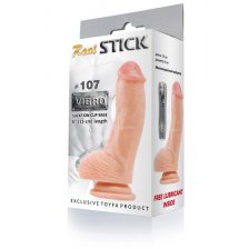 Вибратор RealStick #107 телесный, 7 режимов вибрации, 15 см