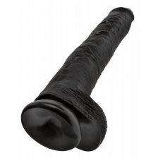 Фаллоимитатор на присоской King Cock 14" Cock with Balls черный