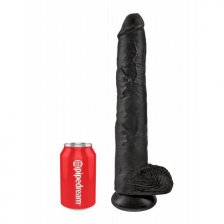 Фаллоимитатор на присоской King Cock 14" Cock with Balls черный