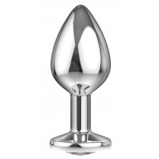 Анальная пробка Diamond Clear Sparkle Large