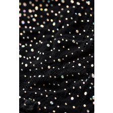 Боди Candy Girl Glitter со стразами черное, OS