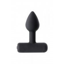 Анальная втулка Erotist SHAFT, силикон, чёрный, 6,9 см