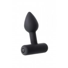 Анальная втулка Erotist SHAFT, силикон, чёрный, 6,9 см