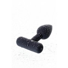 Анальная втулка Erotist SHAFT, силикон, чёрный, 6,9 см
