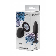 Анальная пробка Emotions Cutie Medium Black moonstone crystal