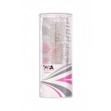 Насадка рельефная TOYFA, TPE , прозрачный, 12 см