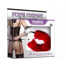 Поножи Fetish Pleasure Fluffy Leg Cuffs красные