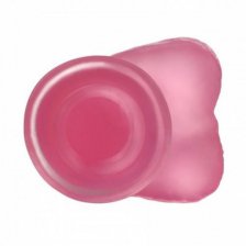 Розовый фаллос Jelly Studs Crystal Dildo Small