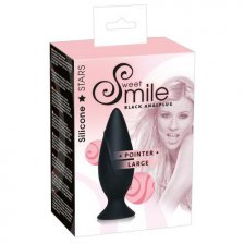 Анальная втулка Smile Pointer большая черная