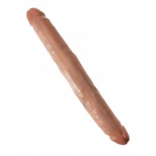 Двусторонний фаллоимитатор-мулат 12 Slim Double Dildo - 30 см