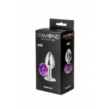 Анальная пробка Diamond Purple Sparkle Small