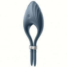 Эрекционное кольцо с вибрацией Satisfyer Duelist серый