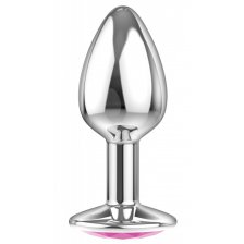 Анальная пробка Diamond Pink Sparkle Small