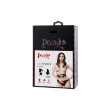 Пояс Pecado BDSM, с кольцами, натуральная кожа