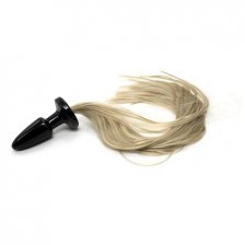 Анальная пробка с хвостом Blondy