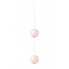 Вагинальные шарики Dream Toys, белые, 3,5 см