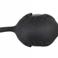 BLACK VELVETS Шарики вагинальные черные с сердечками