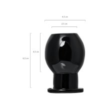 Анальная втулка TOYFA Basic M, TPE, чёрная, 6,5 см