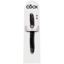 Двухсторонний фаллоимитатор King Cock 12 in Dildo Black