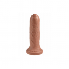 Необрезанный фаллоимитатор King Cock 6 in Uncut Tan