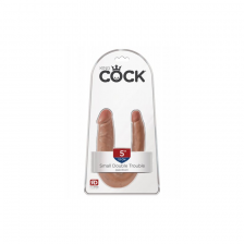 Двойной фаллос King Cock U-Shaped Small Double Trouble мулат