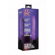 Вибратор 9 Inch Slim Realistic Dildo Vibe Purple