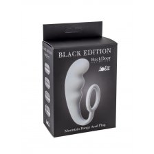 Анальный стимулятор с эрекционным кольцом Mountain Range Anal Plug Grey