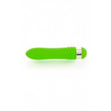 Вибратор Sexus Funny Five, ABS пластик, зеленый, 14 см