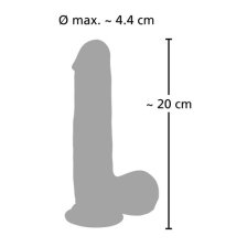 Реалистичный фаллос с ротацией Medical Silicone 20 см