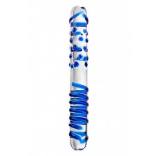 Двусторонний фаллоимитатор Sexus Glass, стекло
