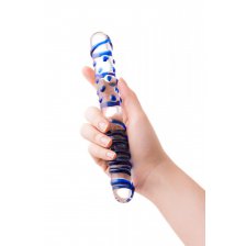 Двусторонний фаллоимитатор Sexus Glass, стекло