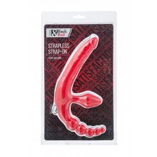 Страпон безремневой TOYFA Black&Red, красный