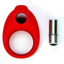 Эрекционное кольцо с вибропулей TLC® Buldge Vibrating Silicone Cock Ring