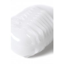 Мастурбатор MasturbaTIN Ribbed Ricky, TPE, белый,5.5 см