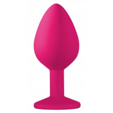 Анальная пробка Emotions Cutie Medium Pink black crystal