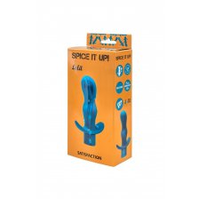 Анальная пробка с вибрацией Spice it up Satisfaction Aquamarine
