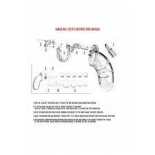 Мужской пояс верности Cock Cage Model 02 Chastity 3.5"