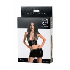 КОМПЛЕКТ GIGI ИЗ МАТЕРИАЛА WETLOOK (S)