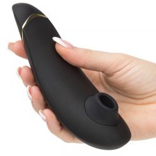 Бесконтактный клиторальный массажер Womanizer Premium, 15.5 см черный