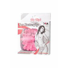 Вибробабочка, TOYFA, PVC, розовый, 6,5 см