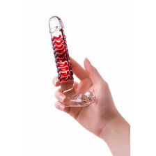 Нереалистичный фаллоимитатор Sexus Glass, стекло, прозрачный, 16 см